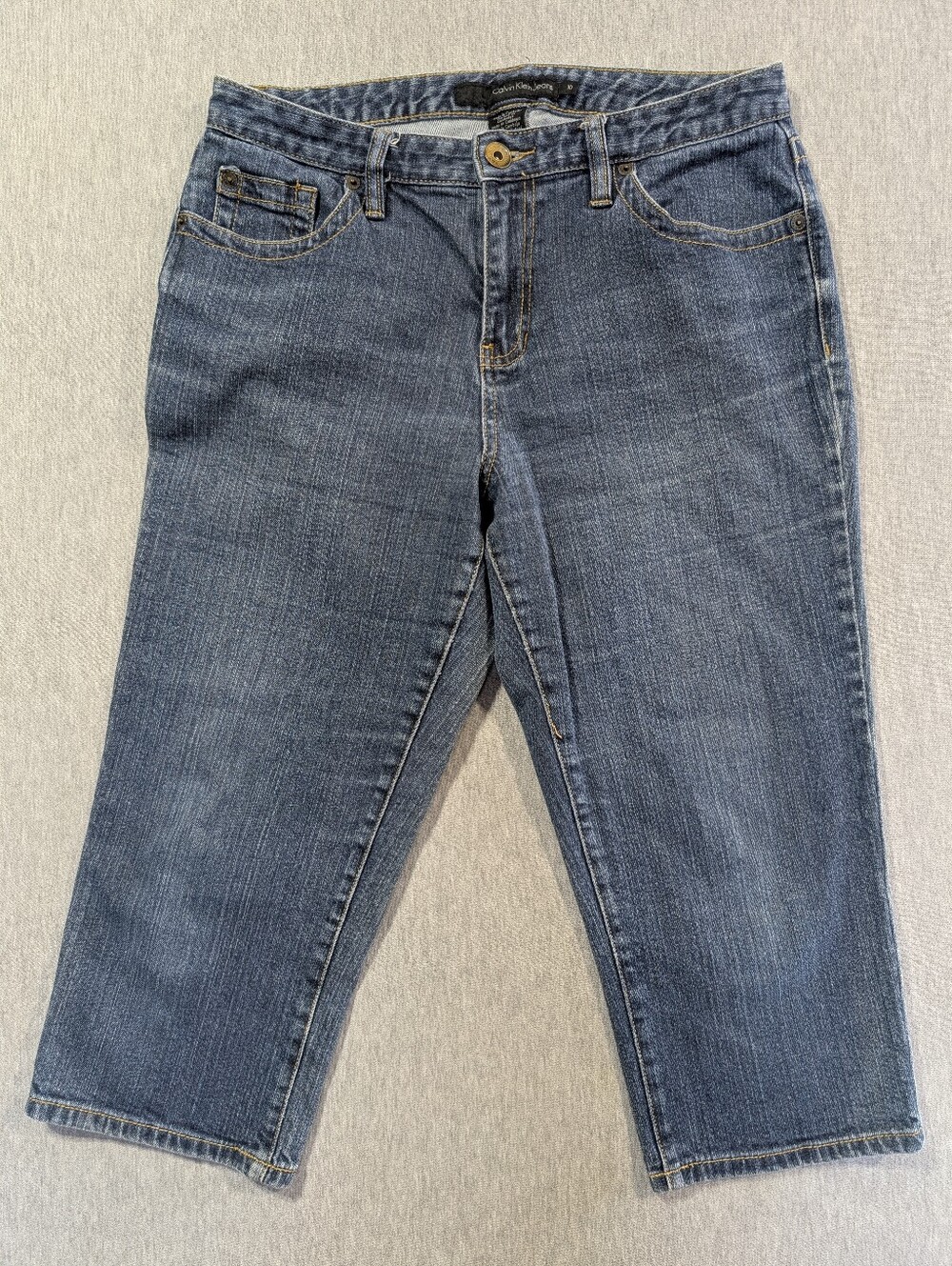 Calvin Klein Denim Capris Jeans Women's 10 Blue